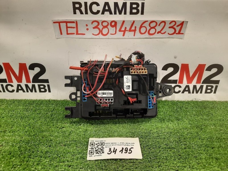 Scatola Fusibili 9337880 01 Bmw Serie 1 F20 Berlina 2012