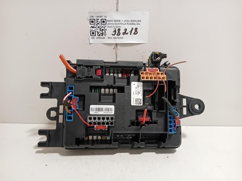 Scatola Fusibili 106887 10 Bmw Serie 1 F20 Berlina 2012