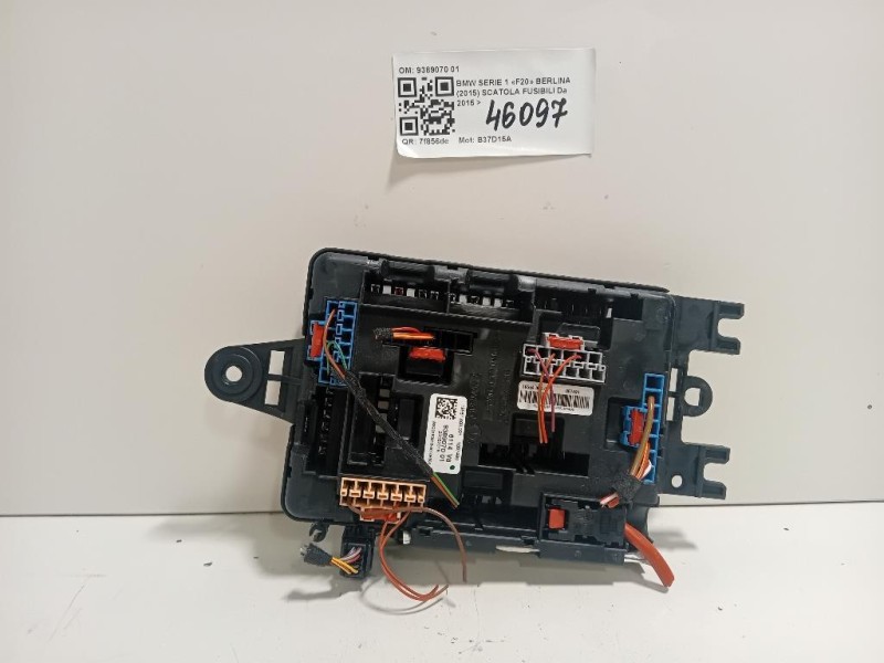 Scatola Fusibili 9389070 01 Bmw Serie 1 F20 Berlina 2015