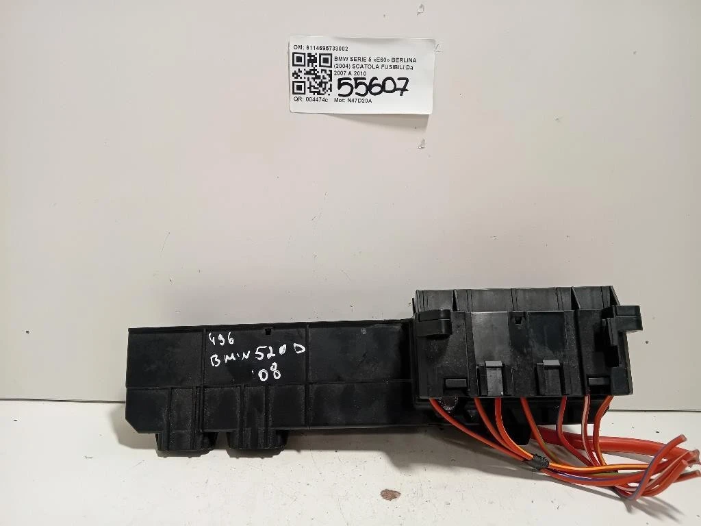 Scatola Fusibili 6114695733002 Bmw Serie 5 E60 Berlina 2004