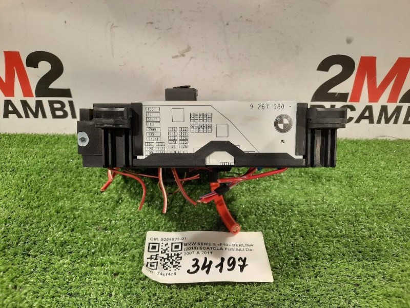 Scatola Fusibili 9264923-01 Bmw Serie 5 F10 Berlina 2010