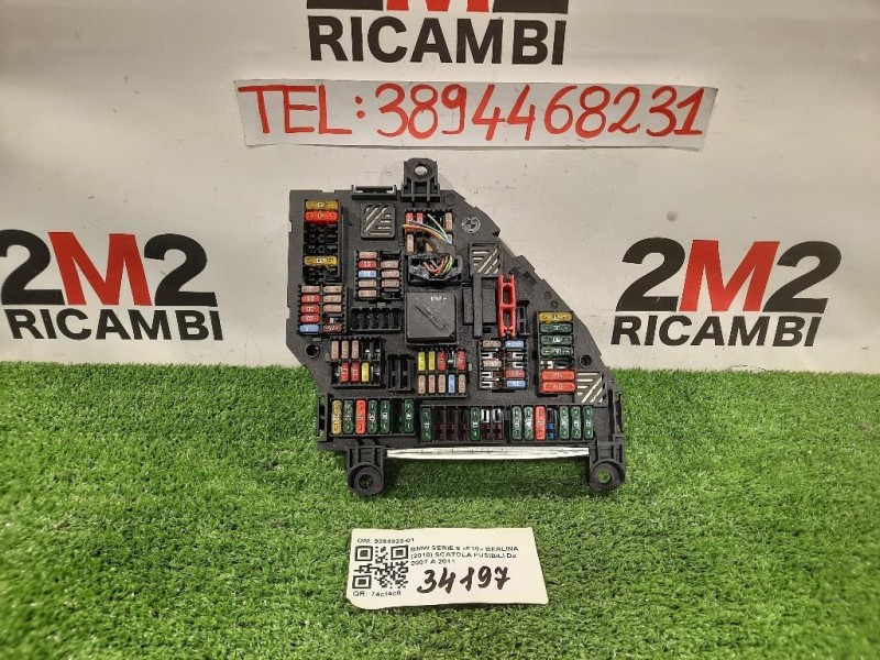 Scatola Fusibili 9264923-01 Bmw Serie 5 F10 Berlina 2010