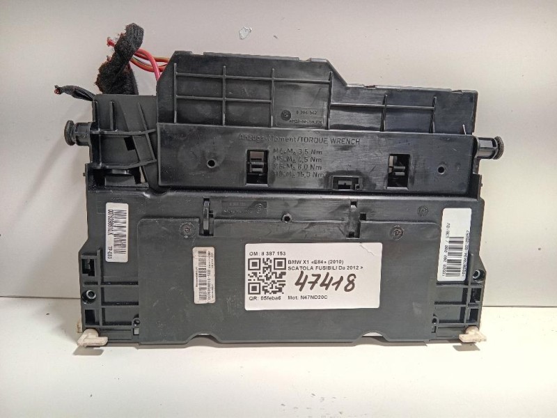 Scatola Fusibili 8 387 153 Bmw X1 E84 2010