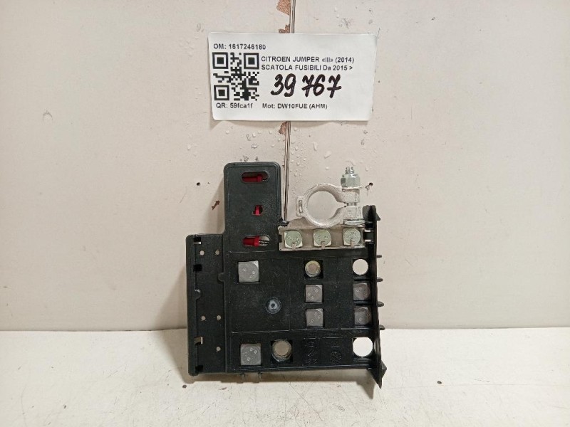 Scatola Fusibili 1617246180 Citroen Jumper III 2014