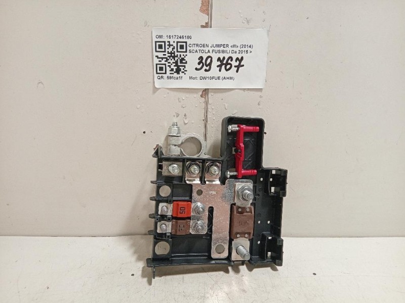 Scatola Fusibili 1617246180 Citroen Jumper III 2014