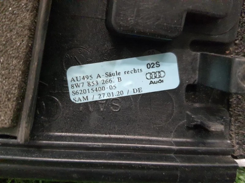 Modanatura Telaio Parabrezza DX 8W7853266B3Q7 DX Audi A5 F57 Cabrio 2016