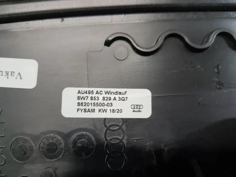 Modanatura Telaio Parabrezza SUP 8W7853829A3Q7 Audi A5 F57 Cabrio 2016