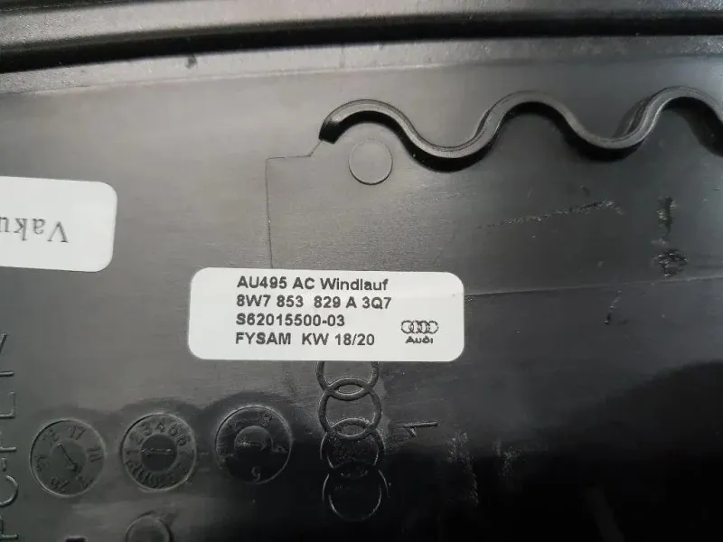 Modanatura Telaio Parabrezza SUP 8W7853829A3Q7 Audi A5 F57 Cabrio 2016