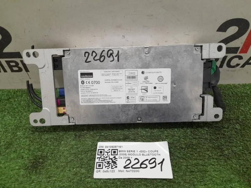Modulo Bluetooth 84109257161 Bmw Serie 1 E82 Coupe 2005