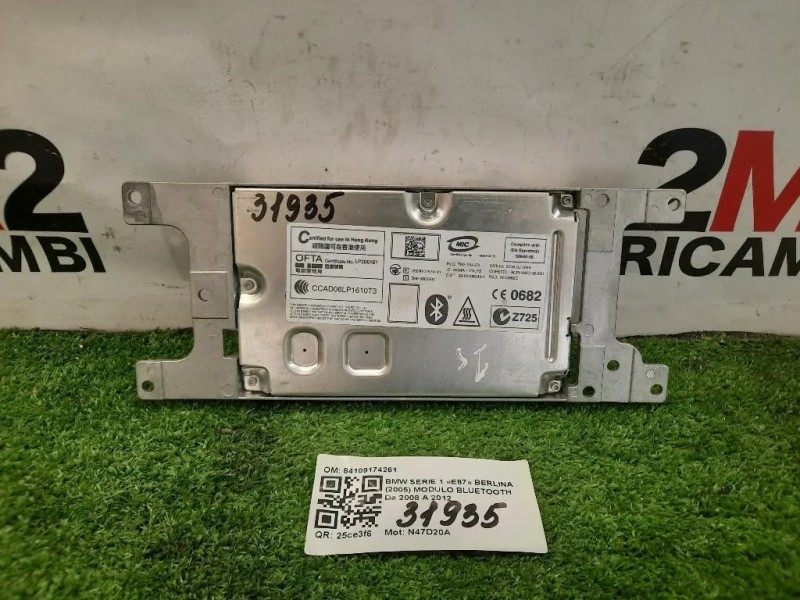 Modulo Bluetooth 84109174261 Bmw Serie 1 E87 Berlina 2005