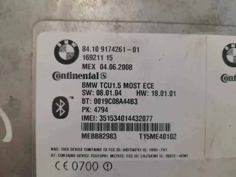 Modulo Bluetooth 84109174261 Bmw Serie 1 E87 Berlina 2005