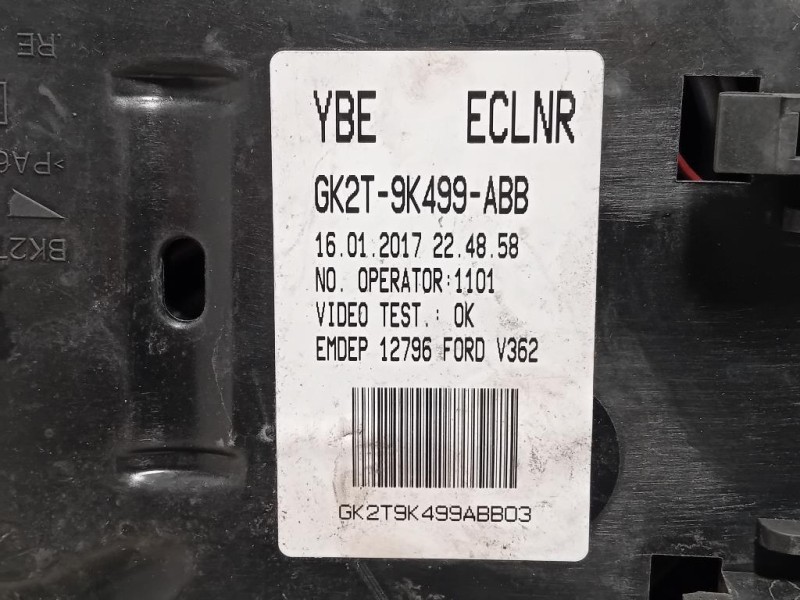 Scatola Fusibili GK2T-9K499-ABB Ford Transit Custom I 2013