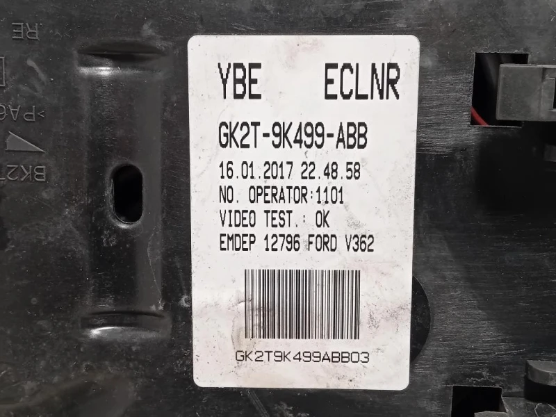 Scatola Fusibili GK2T-9K499-ABB Ford Transit Custom I 2013