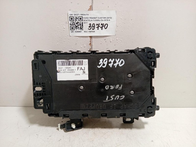 Scatola Fusibili GK2T--15604-FA Ford Transit Custom I 2013
