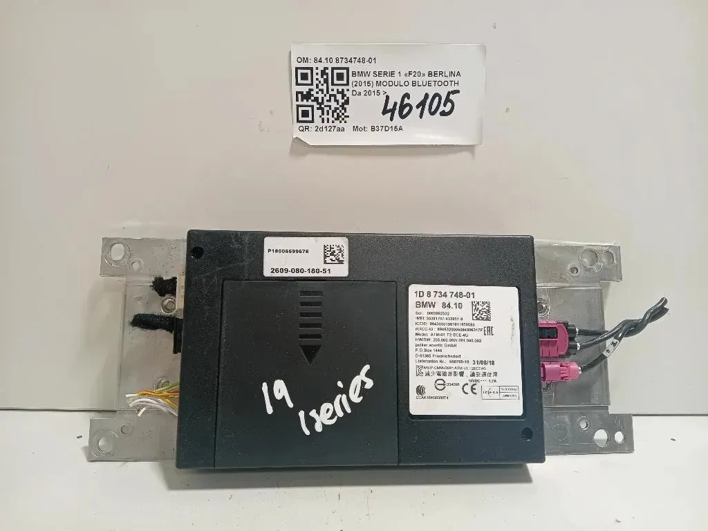 Modulo Bluetooth 8410 8734748-01 Bmw Serie 1 F20 Berlina 2015
