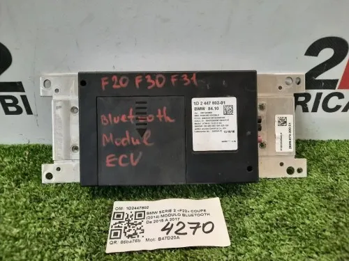 Modulo Bluetooth 1D2447802 F20 F21 F22 Bmw Serie 2 F22 Coupe 2014