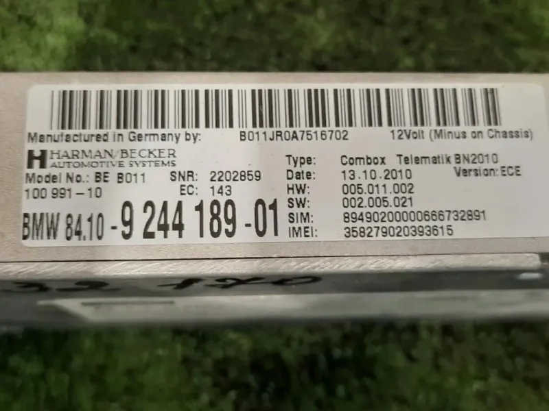 Modulo Bluetooth 8410-9244189-01 Bmw Serie 5 F10 Berlina 2010