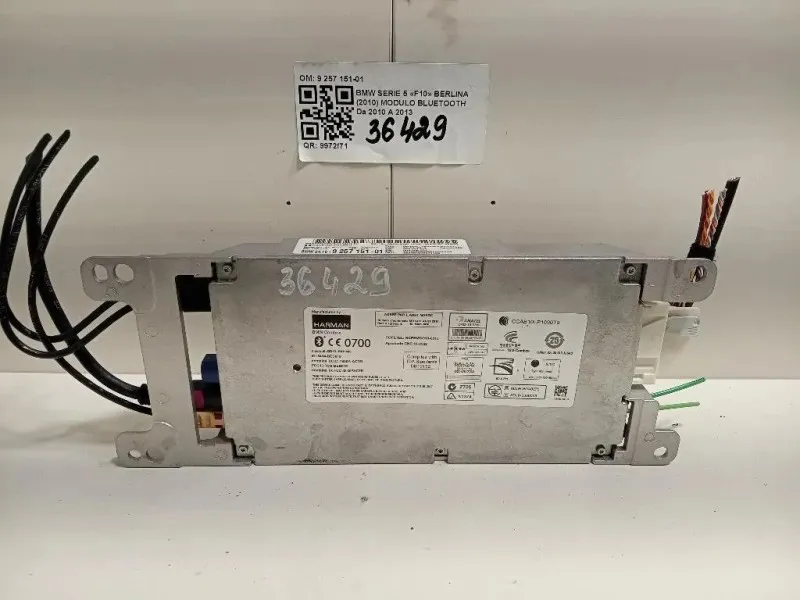 Modulo Bluetooth 9 257 151-01 Bmw Serie 5 F10 Berlina 2010