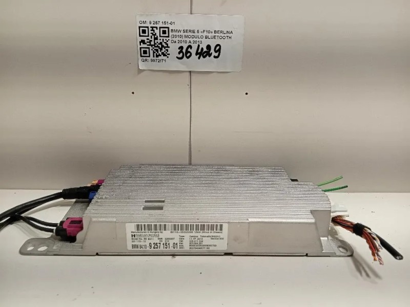 Modulo Bluetooth 9 257 151-01 Bmw Serie 5 F10 Berlina 2010