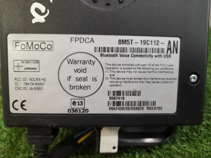 Modulo Bluetooth 8M5T19C112AN Ford Fiesta VI 2008 Modulo Bluetooth 8M5T19C112AN Ford Fiesta VI 2008