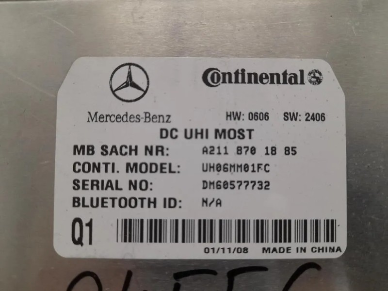 Modulo Bluetooth A2118701885 Mercedes Classe C W204 2007