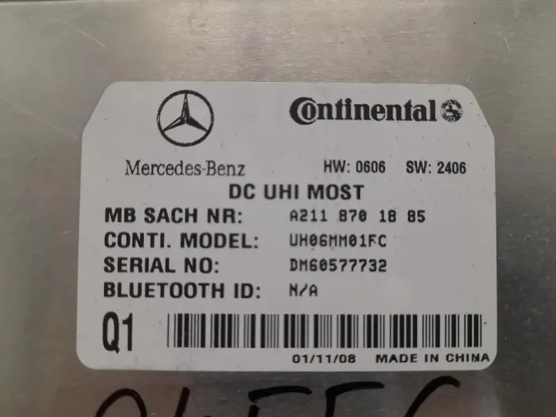 Modulo Bluetooth A2118701885 Mercedes Classe C W204 2007
