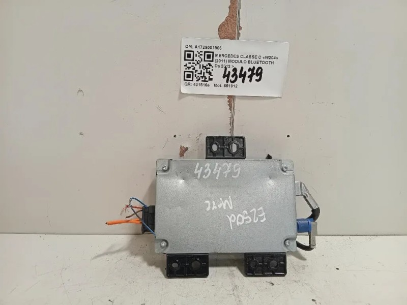 Modulo Bluetooth A1729001906 Mercedes Classe C W204 2011