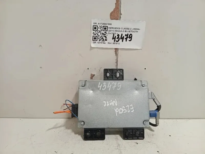 Modulo Bluetooth A1729001906 Mercedes Classe C W204 2011