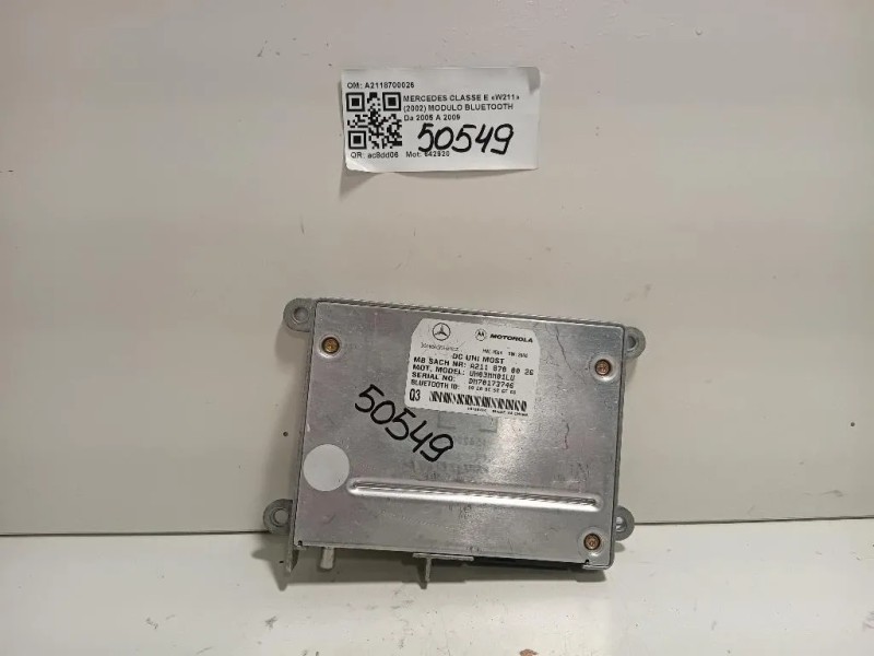 Modulo Bluetooth A2118700026 Mercedes Classe E W211 2002