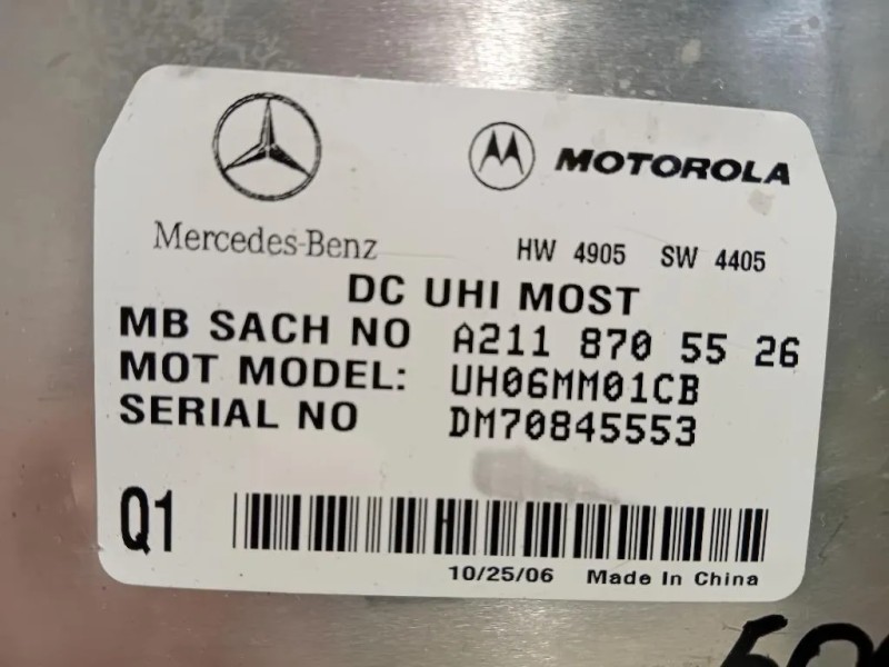 Modulo Bluetooth 2118705526 Mercedes Classe SLK R171 2004