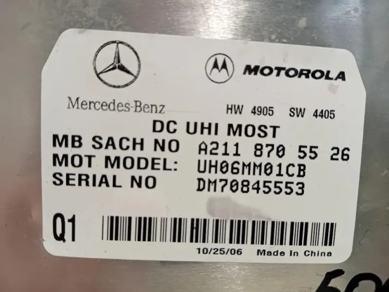 Modulo Bluetooth 2118705526 Mercedes Classe SLK R171 2004