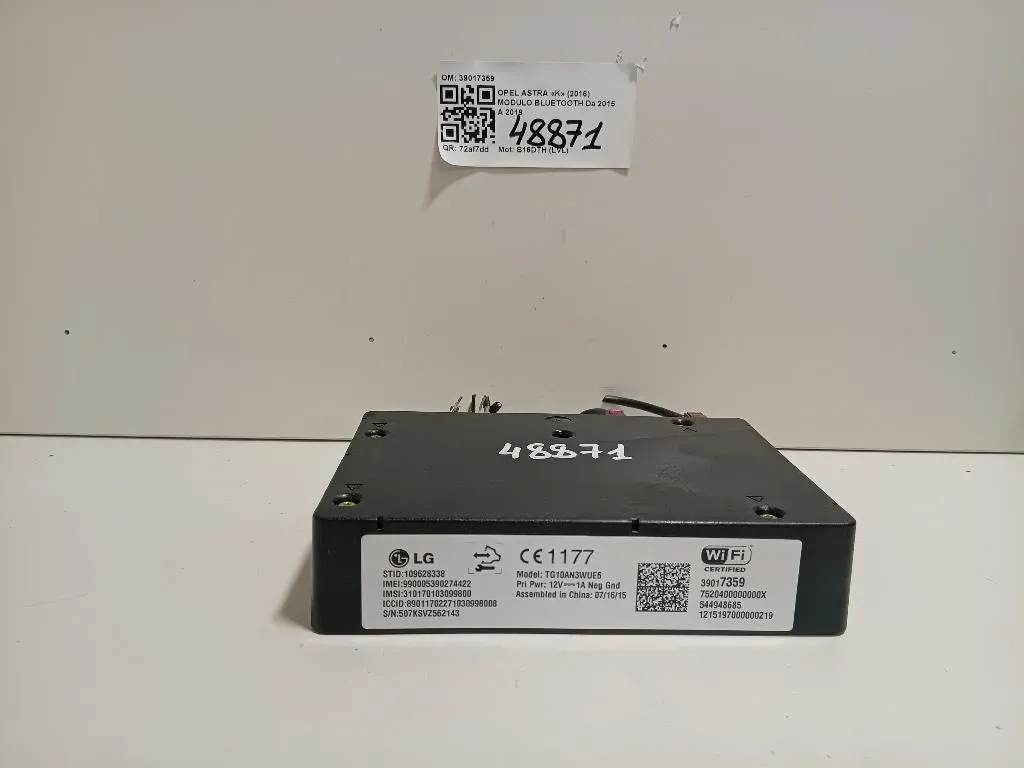 Modulo Bluetooth 39017359 Opel Astra K 2016
