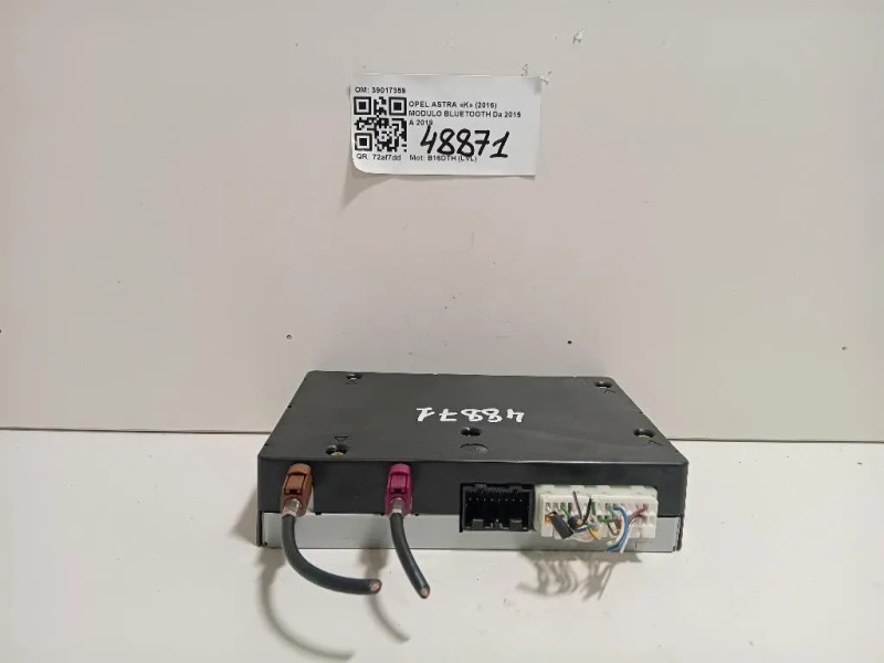 Modulo Bluetooth 39017359 Opel Astra K 2016