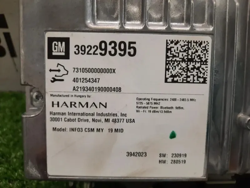 Modulo Bluetooth 39229395 Opel Astra K 2019
