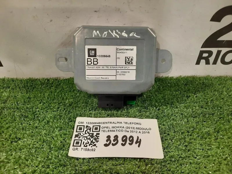 Modulo Bluetooth 13306648 CENTRALINA TELEFONO Opel Mokka 2013
