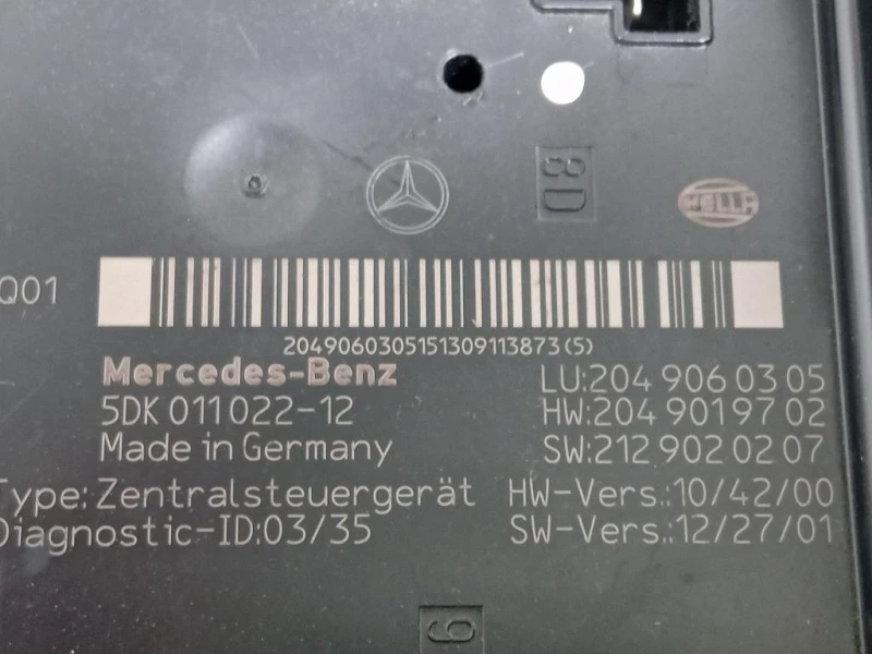 Scatola Fusibili 5DK011022-12 Mercedes Classe C W204 2011