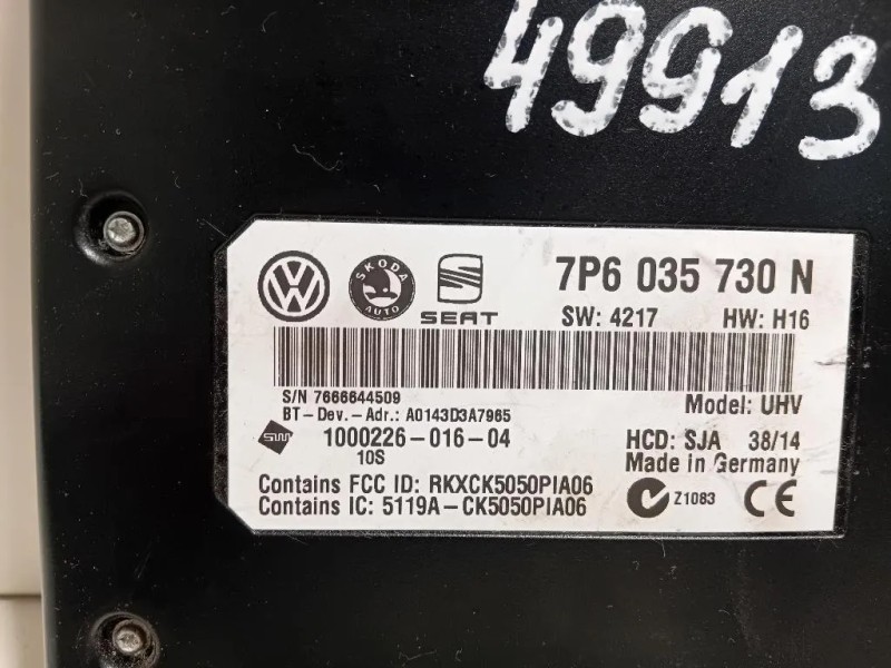 Modulo Bluetooth 7P6035730 Skoda YETI 2014