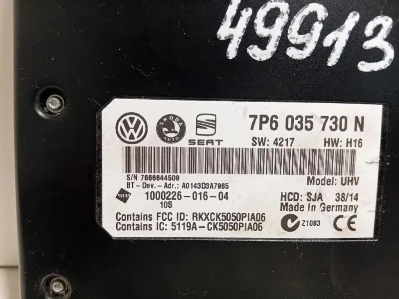 Modulo Bluetooth 7P6035730 Skoda YETI 2014