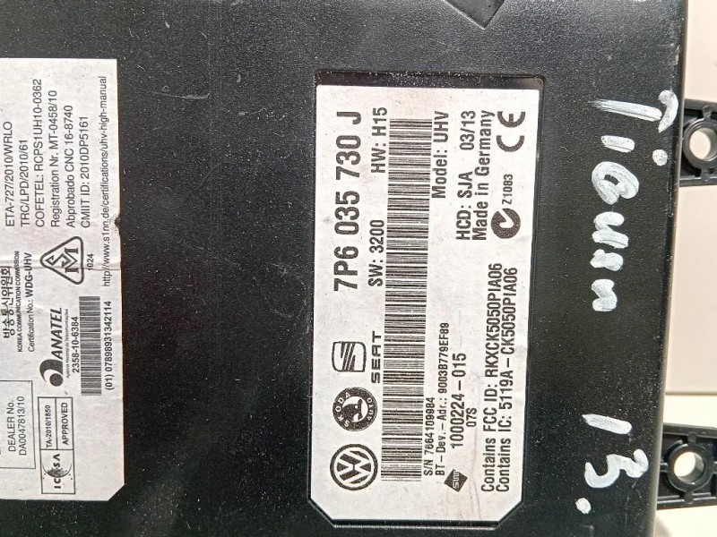 Modulo Bluetooth 7P6 035 730 J Volkswagen Tiguan I 2011