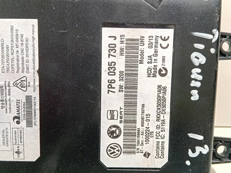 Modulo Bluetooth 7P6 035 730 J Volkswagen Tiguan I 2011