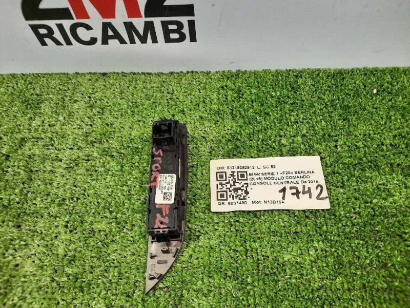 Modulo Comando Console Centrale 61319252912 Bmw Serie 1 F20 Berlina 2015