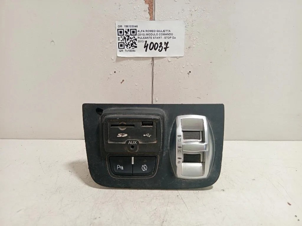 Modulo Comando Pulsante Start - STOP 156103046 Alfa Romeo Giulietta 2013