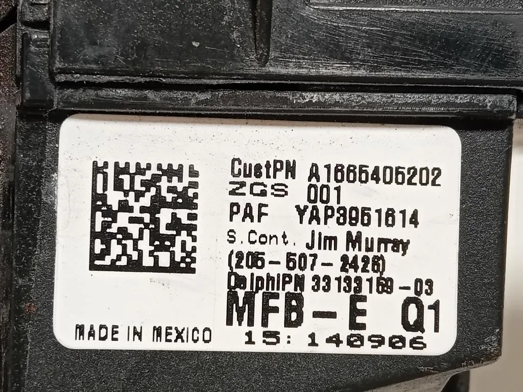 Scatola Fusibili A1665405202 Mercedes Classe GLE W166 2015