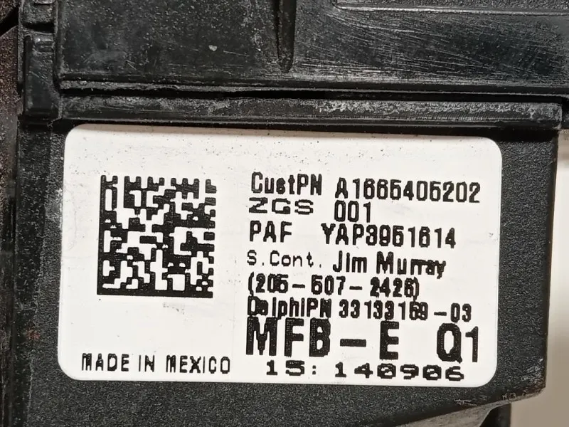 Scatola Fusibili A1665405202 Mercedes Classe GLE W166 2015