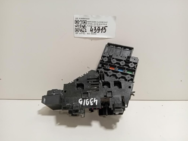 Scatola Fusibili A1665405202 Mercedes Classe GLE W166 2015