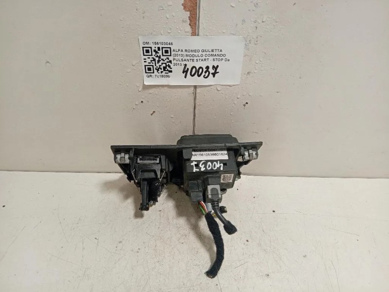 Modulo Comando Pulsante Start - STOP 156103046 Alfa Romeo Giulietta 2013