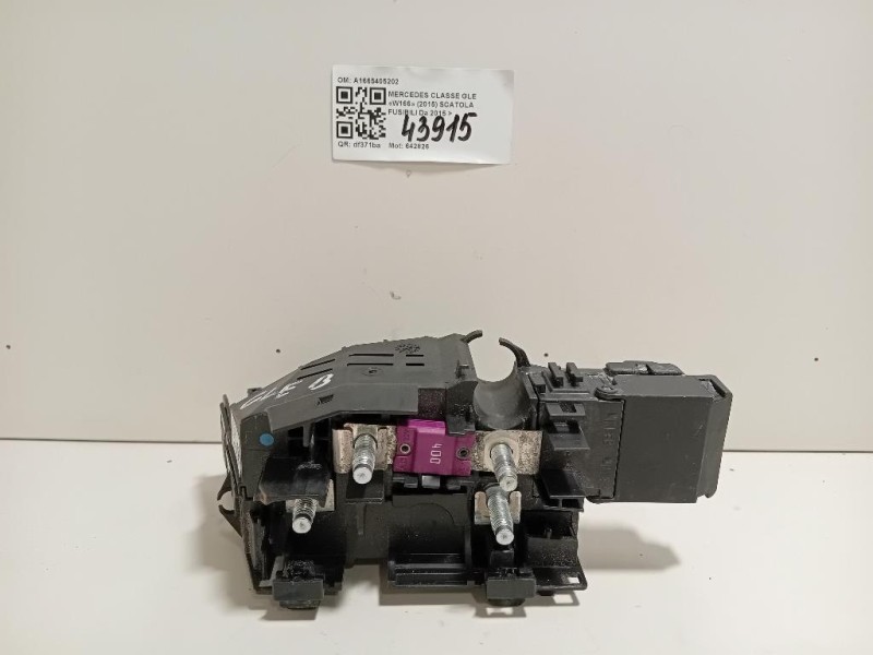 Scatola Fusibili A1665405202 Mercedes Classe GLE W166 2015