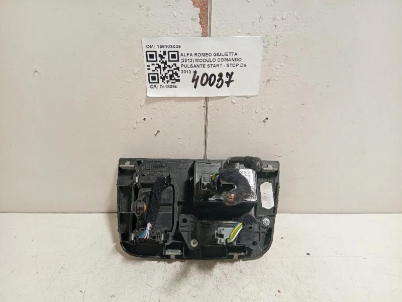 Modulo Comando Pulsante Start - STOP 156103046 Alfa Romeo Giulietta 2013
