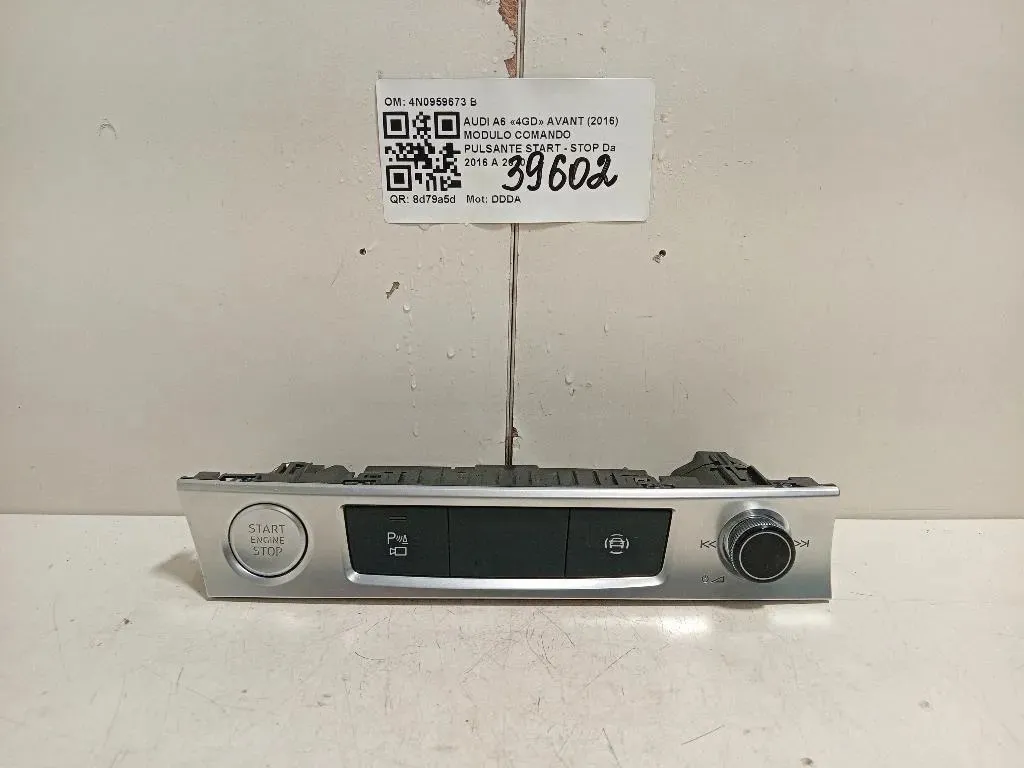 Modulo Comando Pulsante Start - STOP 4N0959673 B Audi A6 4GD Avant 2016