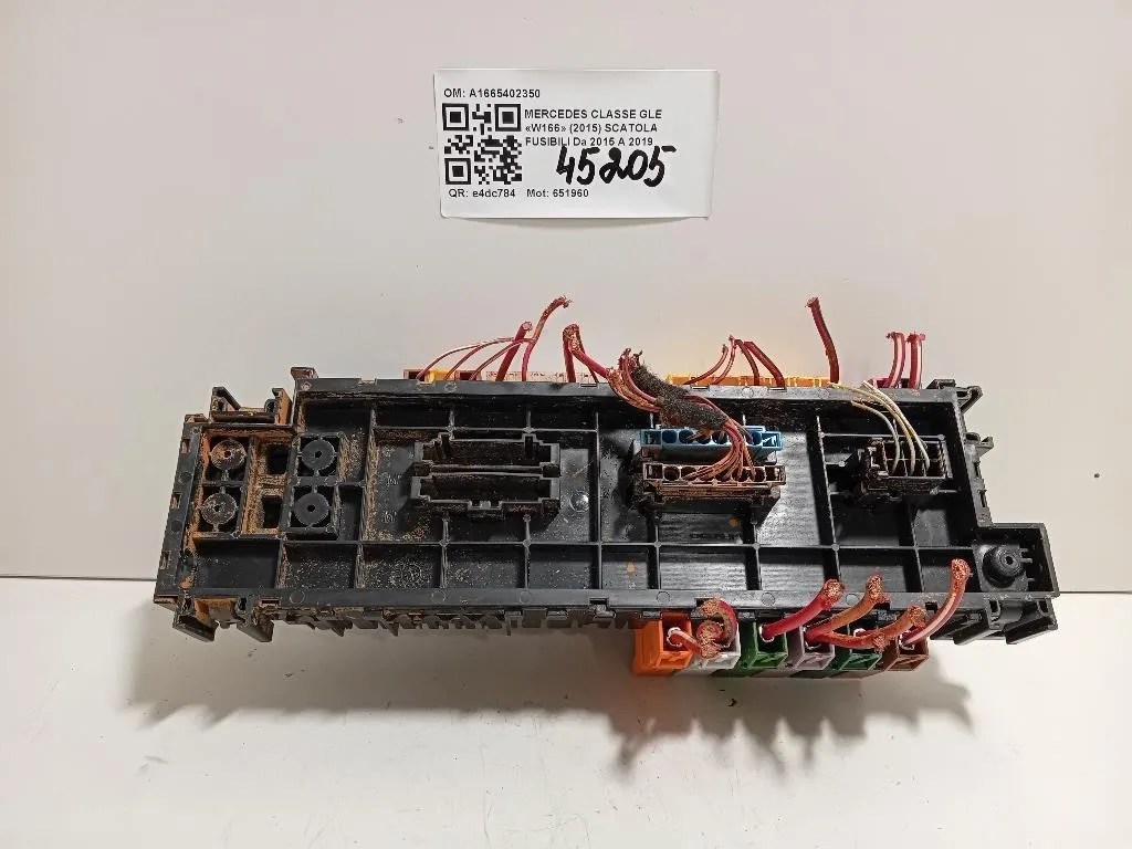 Scatola Fusibili A1665402350 Mercedes Classe GLE W166 2015
